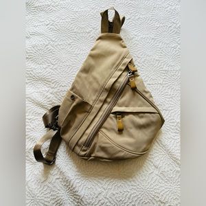 KL928 Cross Body Canvas Sling Bag